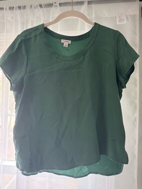 Cuyana Emerald Green Short-Sleeve Tee